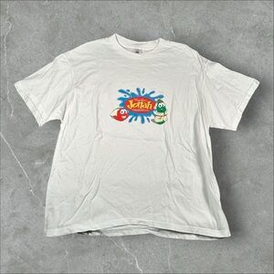 Vintage‎ Veggie Tales Shirt Mens XL White Y2K 90s Jonah Overboard Movie Promo
